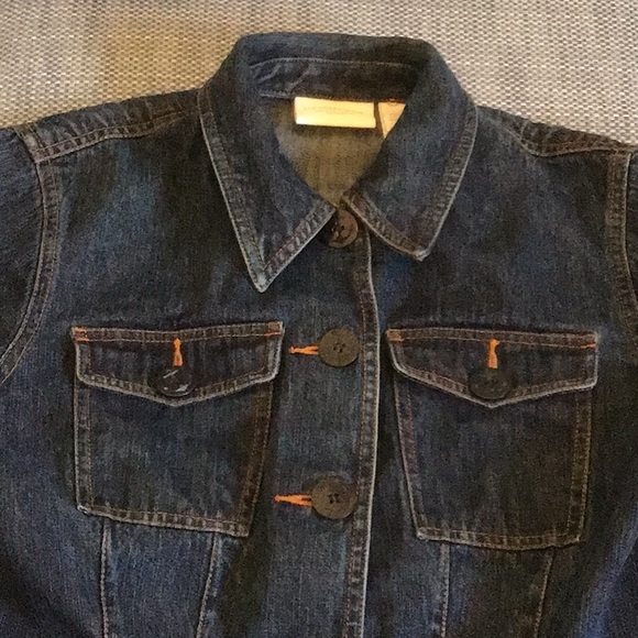 Blue Denim Liz Claiborne denim jacket - very good condition Petite Small - Picture 1 of 6